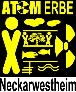 Das Logo der AG AtomErbe Neckarwestheim